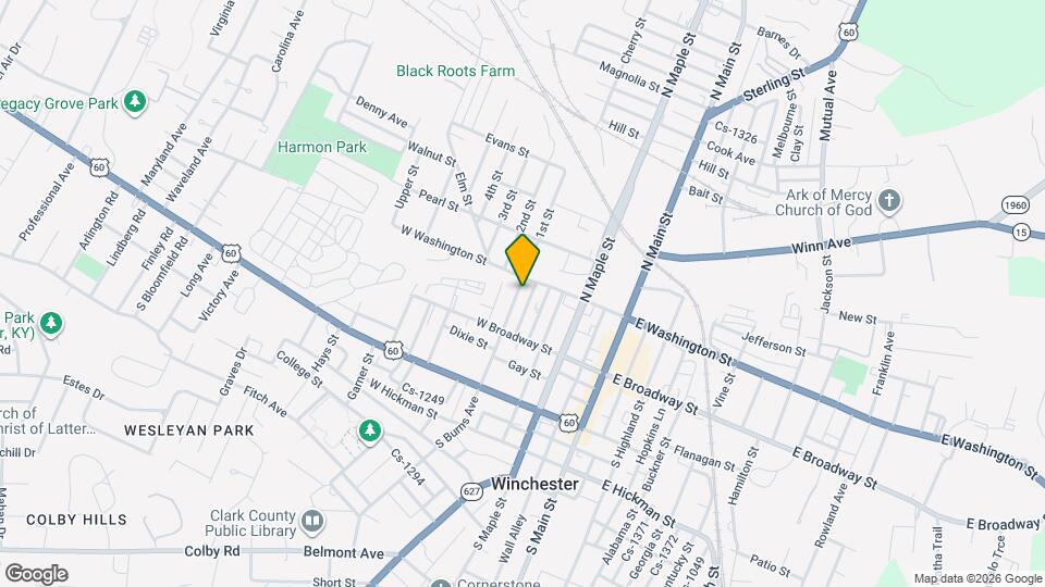 39 N Burns Ave Map and Location Details