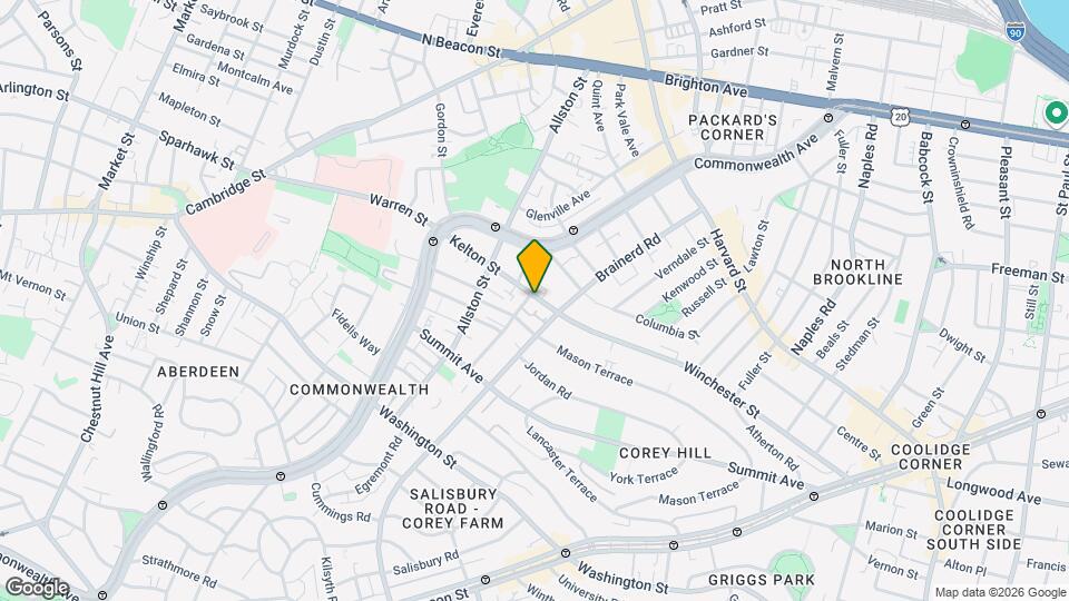 233 Kelton St Map and Location Details