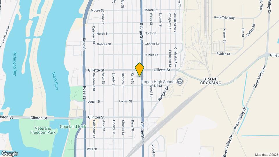 1521 George St Map and Location Details