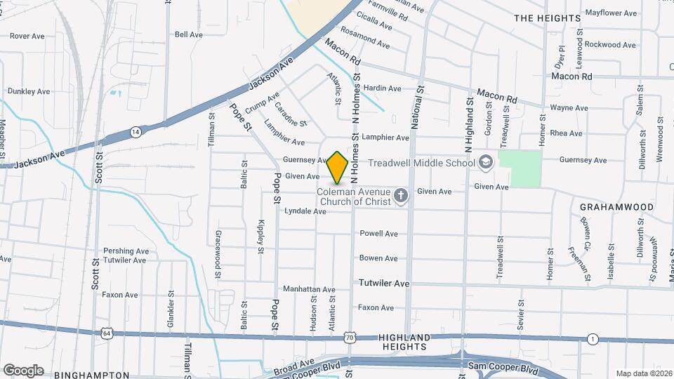 3256 Coleman Ave Map and Location Details