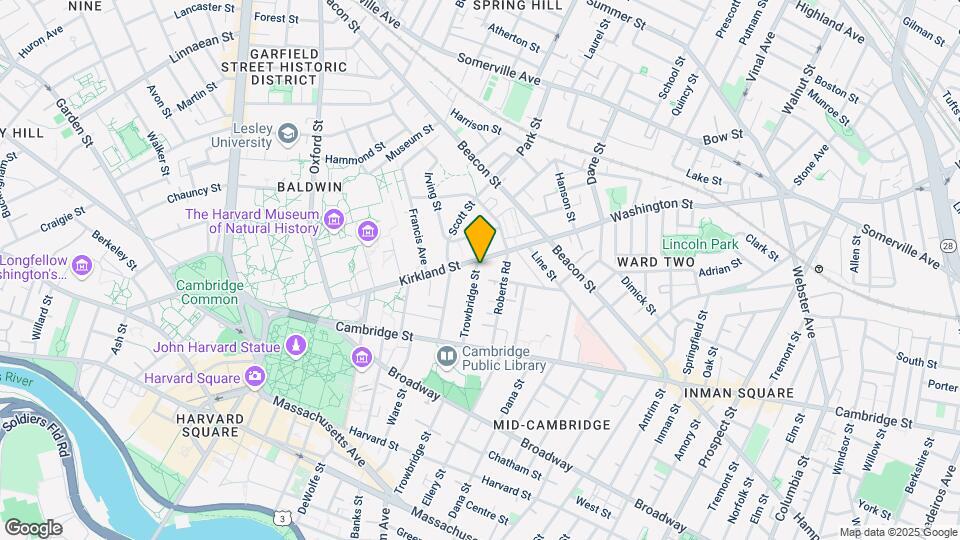 122 Trowbridge St Mapa y Detalles de la Ubicación