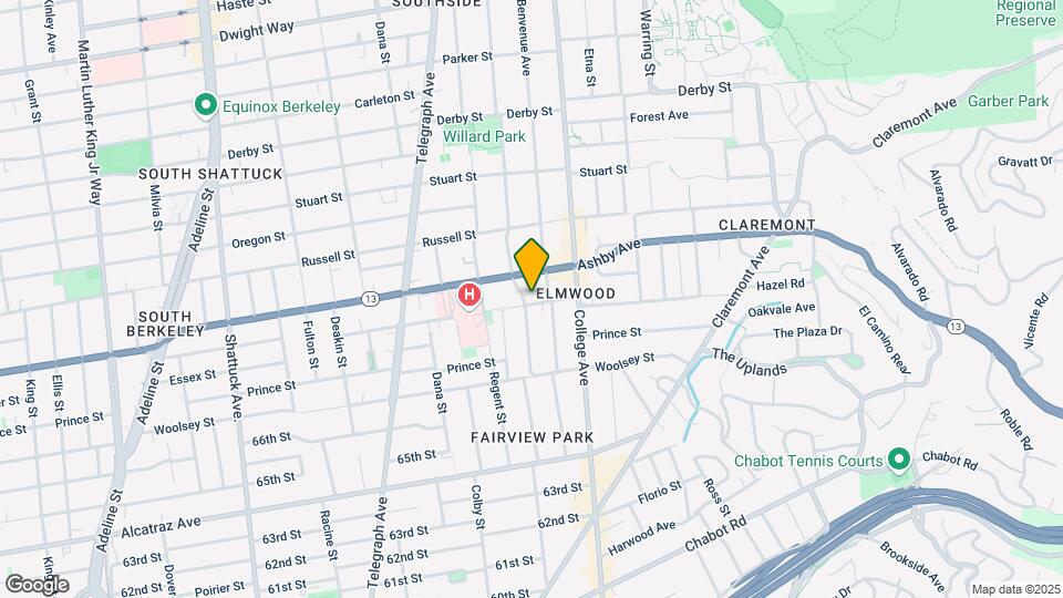 2959-2961 Hillegass Ave Mapa y Detalles de la Ubicación