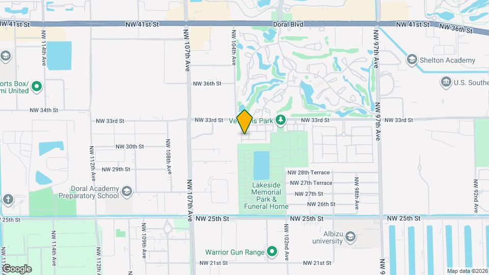 10383 NW 30th Terrace Map and Location Details