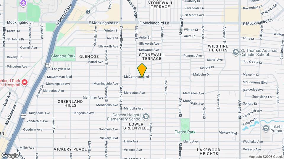 5808 McCommas Blvd Map and Location Details