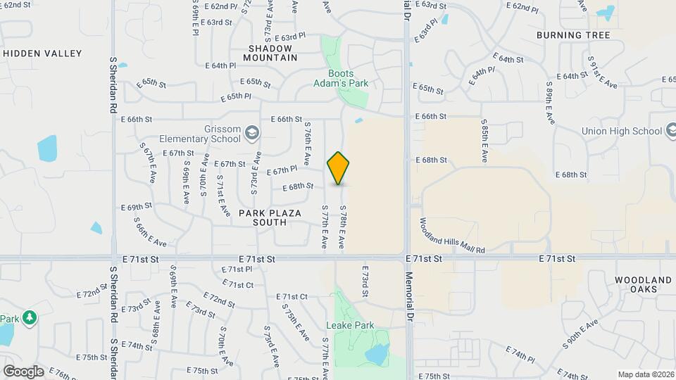 6804 S 78th E Ave Map and Location Details