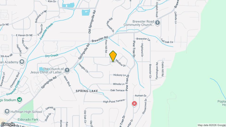 1409 Medina Ln Map and Location Details