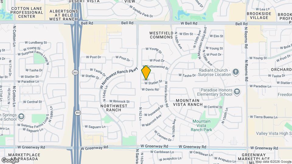 16206 N 162nd Dr Mapa y Detalles de la Ubicación