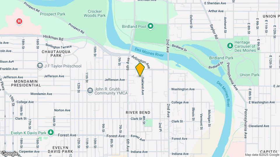 1802 Oakland Ave Mapa y Detalles de la Ubicación