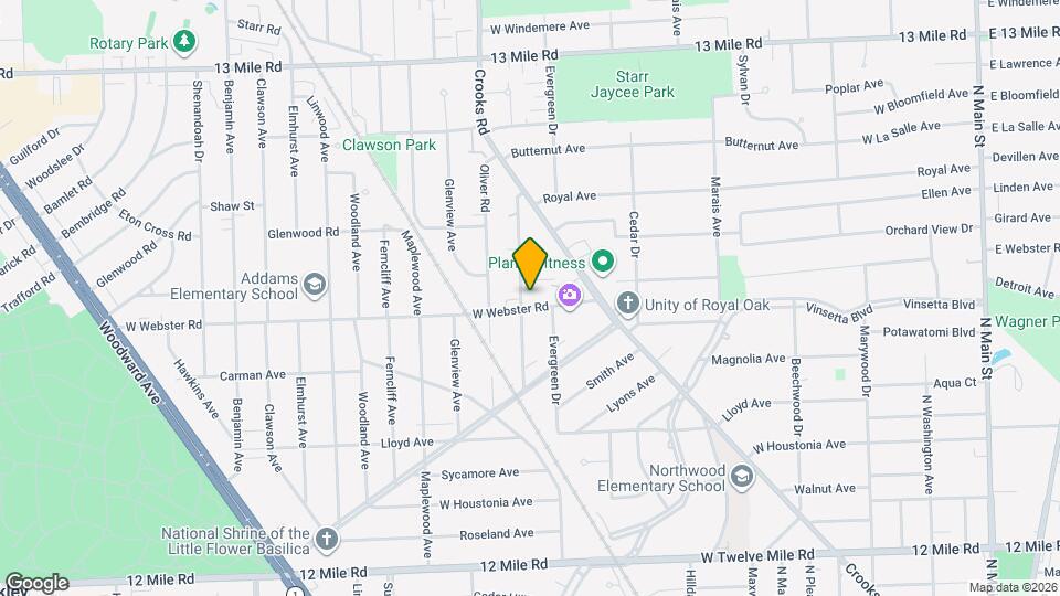 1522 W Webster Rd Map and Location Details