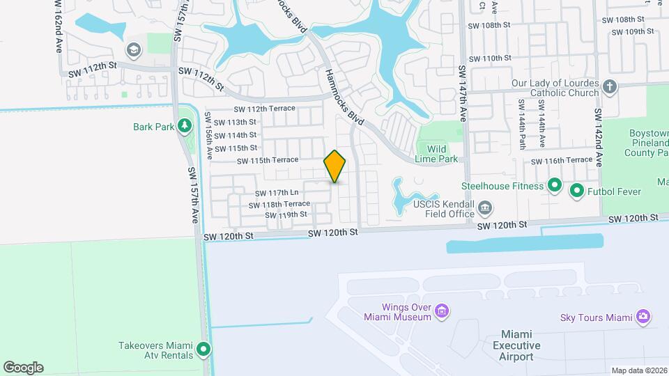 11744 SW 151st Path Map and Location Details