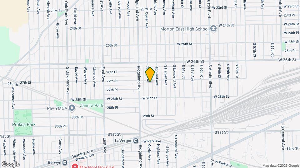 2705 Cuyler Ave Map and Location Details