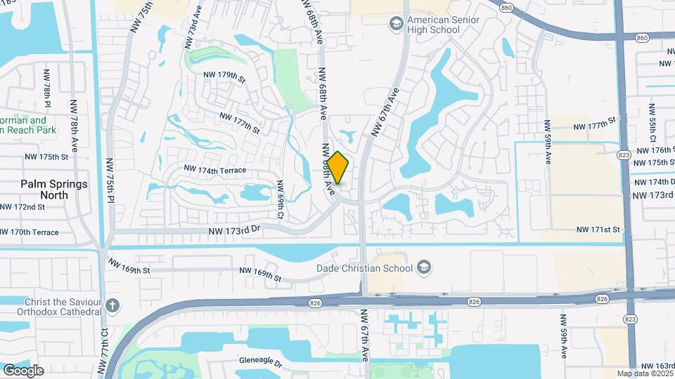 17330 NW 67th Pl Map and Location Details