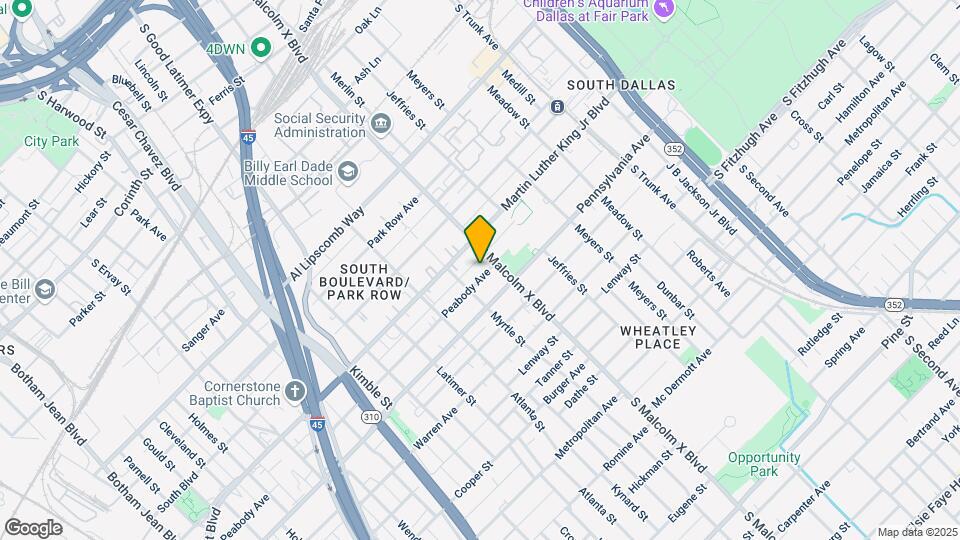 2721 Peabody Ave Map and Location Details