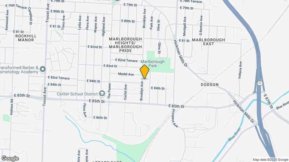 8345 Brooklyn Ave Map and Location Details