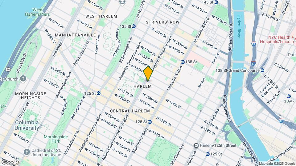 172 W 130th St Map and Location Details