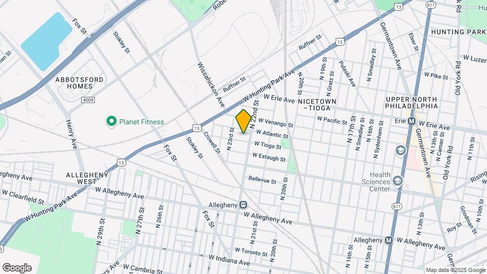 2211 W Tioga St Map and Location Details