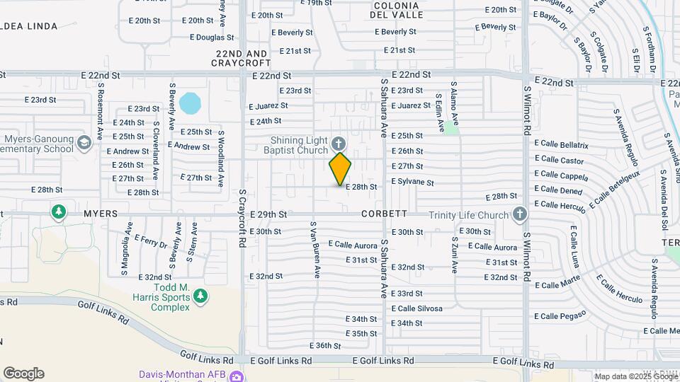 5752 E 28th St Map and Location Details