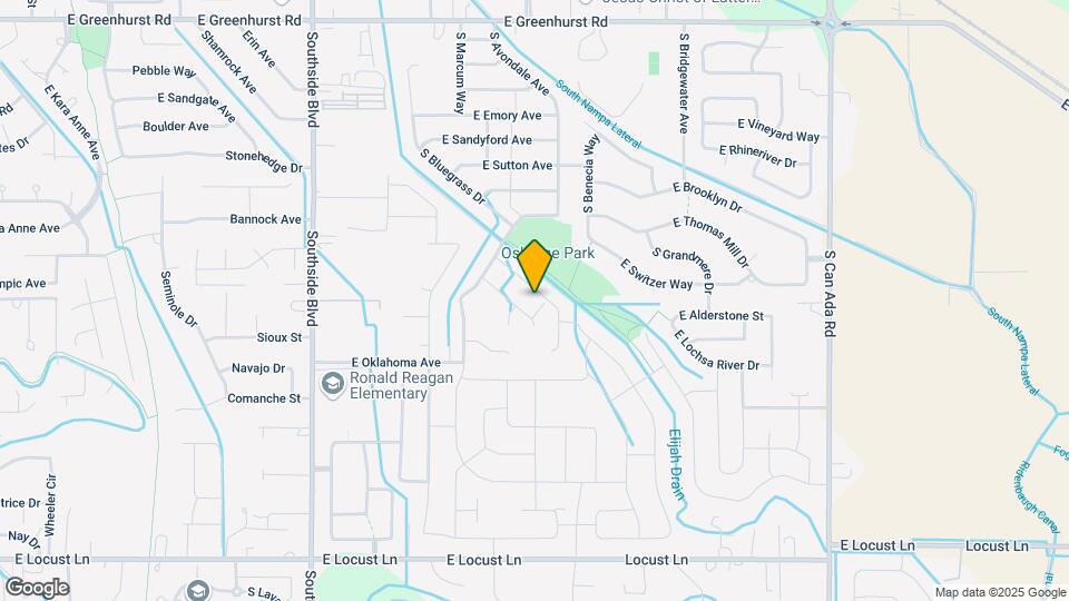 3843 E Clear Springs Dr. Map and Location Details