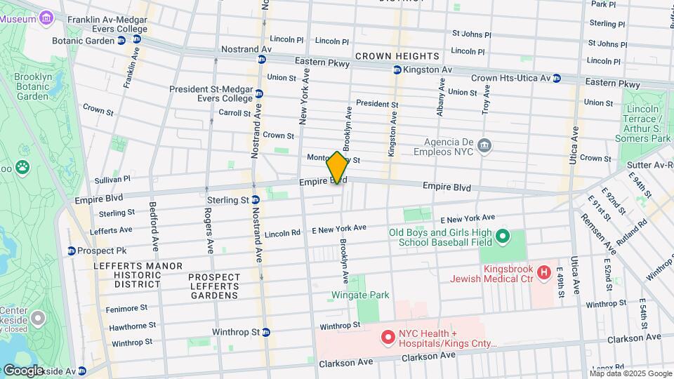 456 Brooklyn Ave Map and Location Details