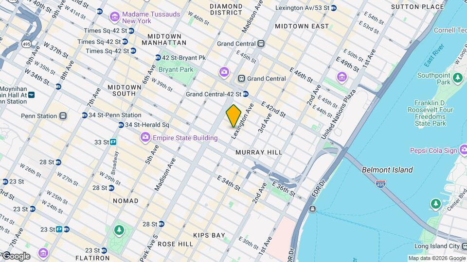320 Lexington Ave Map and Location Details