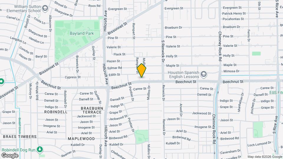 5554 Beechnut St Map and Location Details