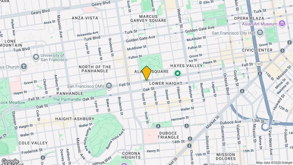 1055 Fell St Map and Location Details