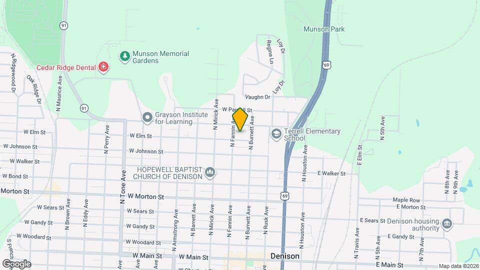 421 W Elm St Map and Location Details