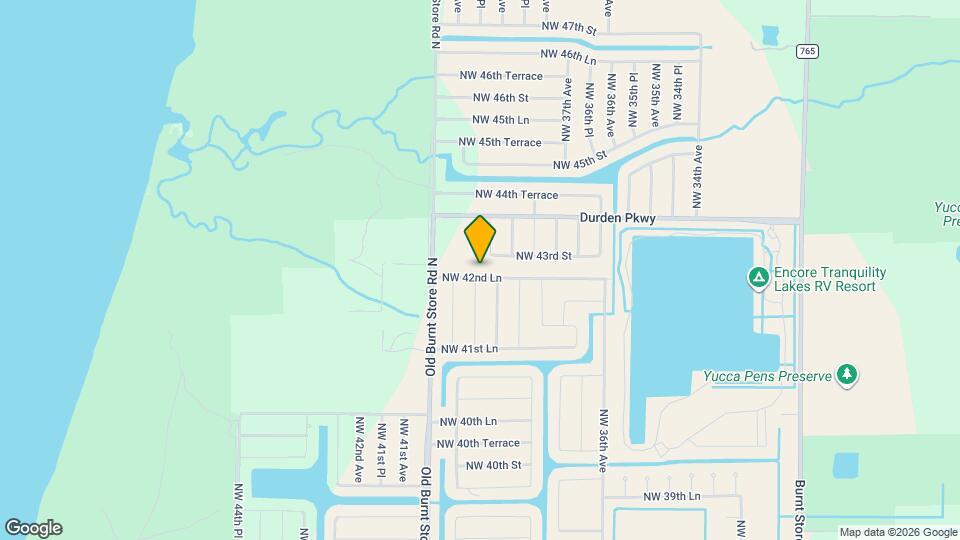 3913 NW 42nd Ln Map and Location Details