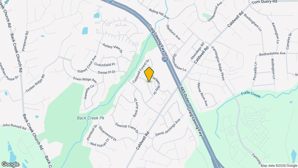 9831 Grier Springs Ln Mapa y Detalles de la Ubicación