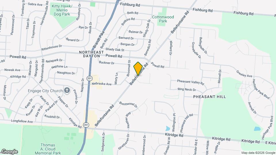 5444 Bellefontaine Rd Map and Location Details