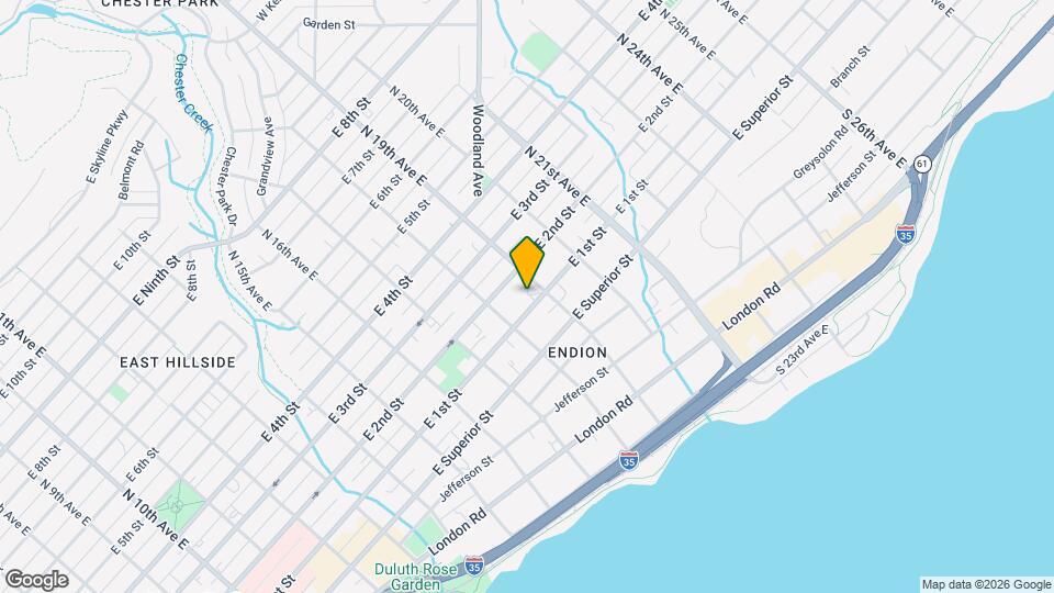 1821 E 1st St Map and Location Details