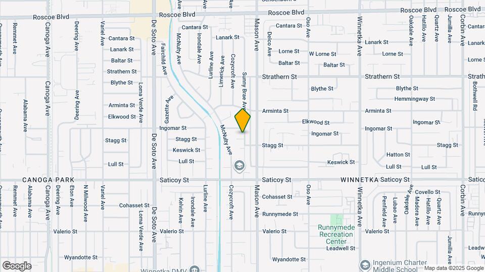 20533 Stagg St Map and Location Details