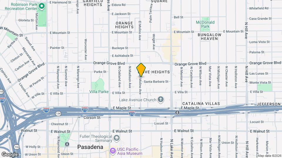 572 N El Molino Ave, Unit 574 Map and Location Details