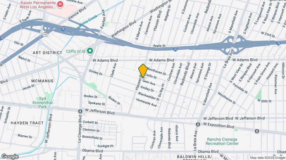 5461 Geer Ave Map and Location Details