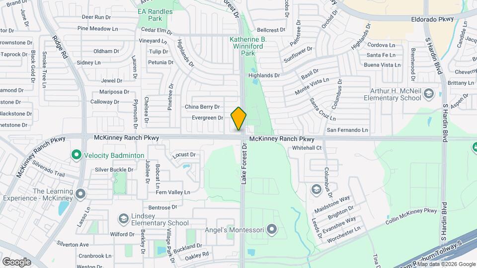 3933 Evergreen Ct Map and Location Details