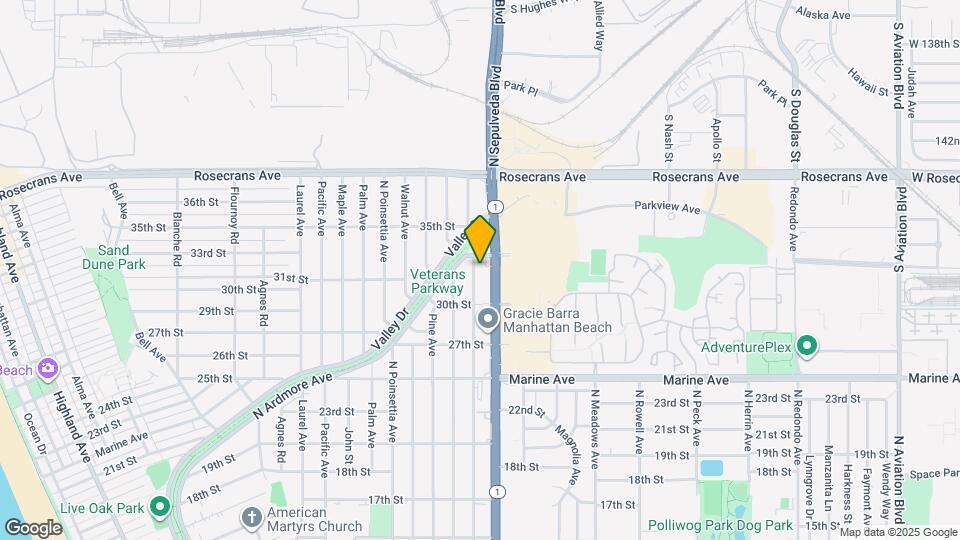 3200 Oak Ave Map and Location Details