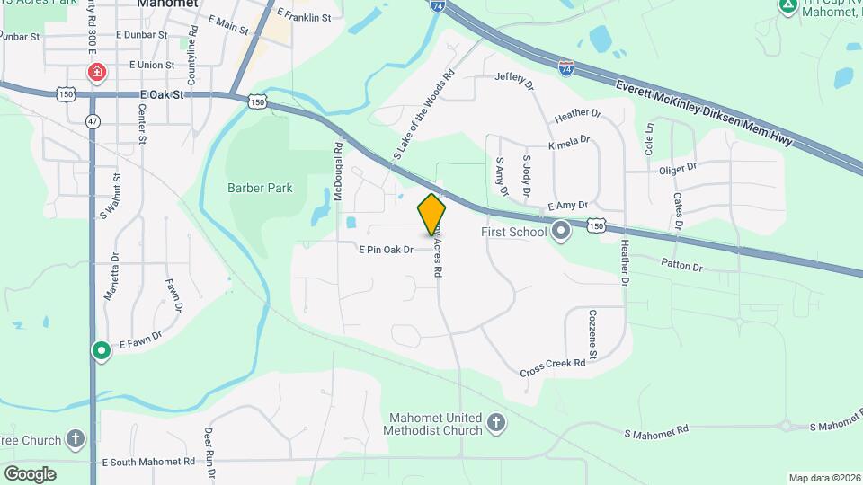 1110 E Pin Oak Dr Map and Location Details