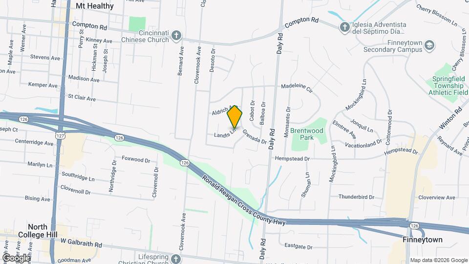 1277 Landis Ln Map and Location Details