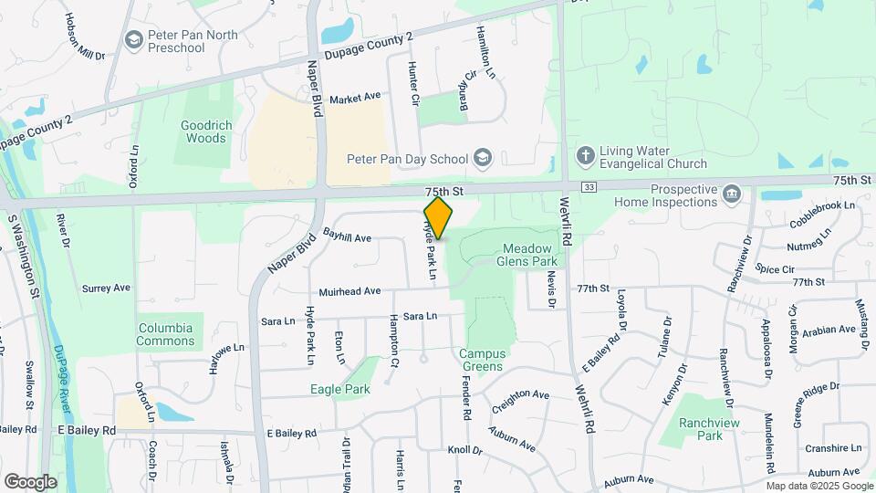 1153 Hyde Park Ln Map and Location Details