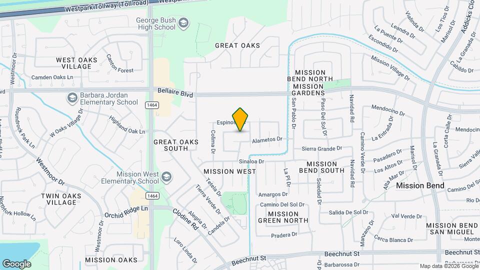 16619 La Gloria Dr Map and Location Details