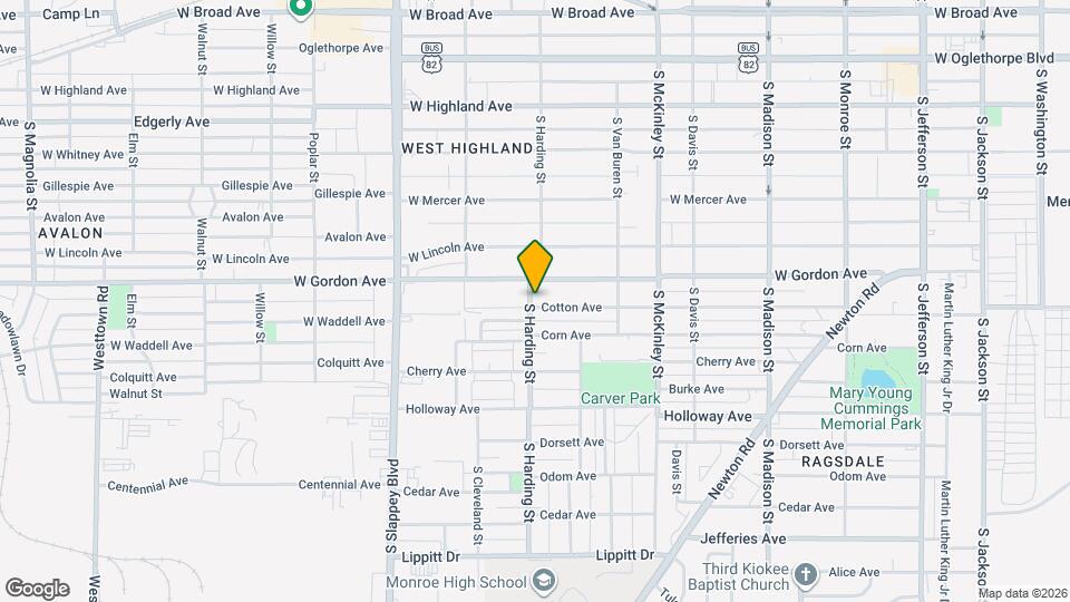 714 S Harding St Map and Location Details