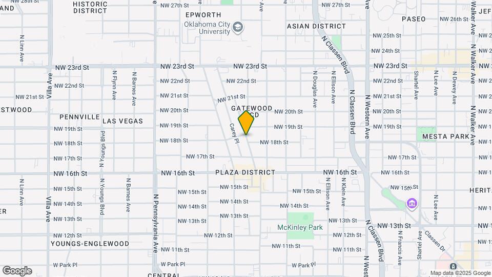 1839 N Gatewood Ave Map and Location Details