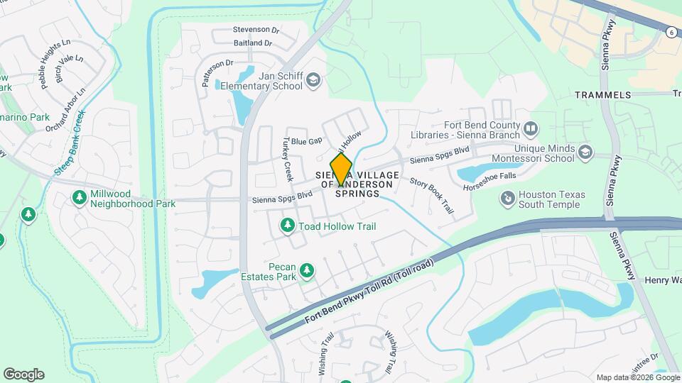 5815 Creek Crossing Ct Map and Location Details