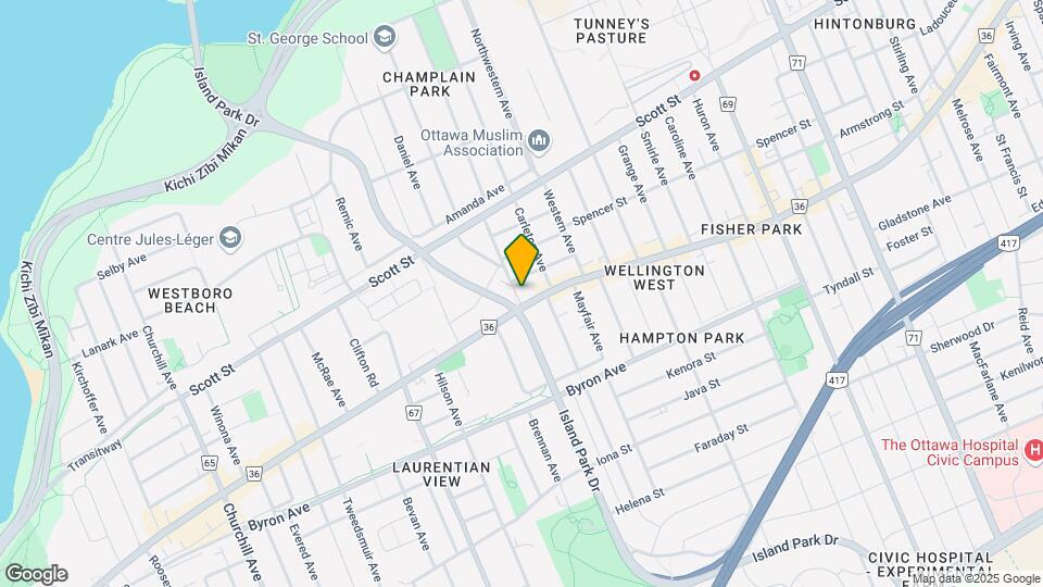 1451 Wellington St W Map and Location Details