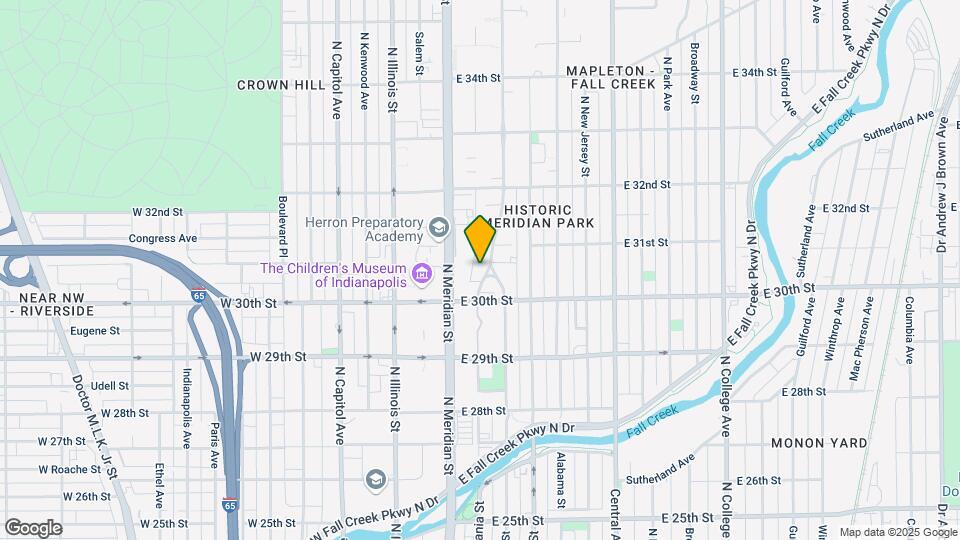 3034 N Pennsylvania St Map and Location Details