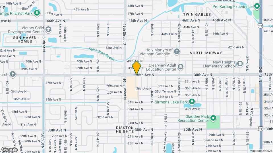 4738 38th Ave N Map and Location Details