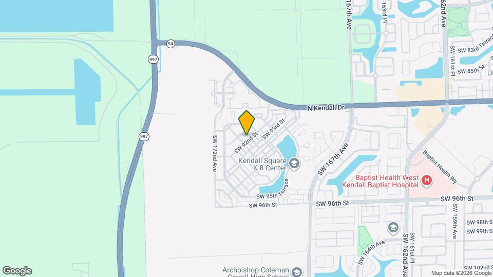 17031 SW 92nd St Map and Location Details