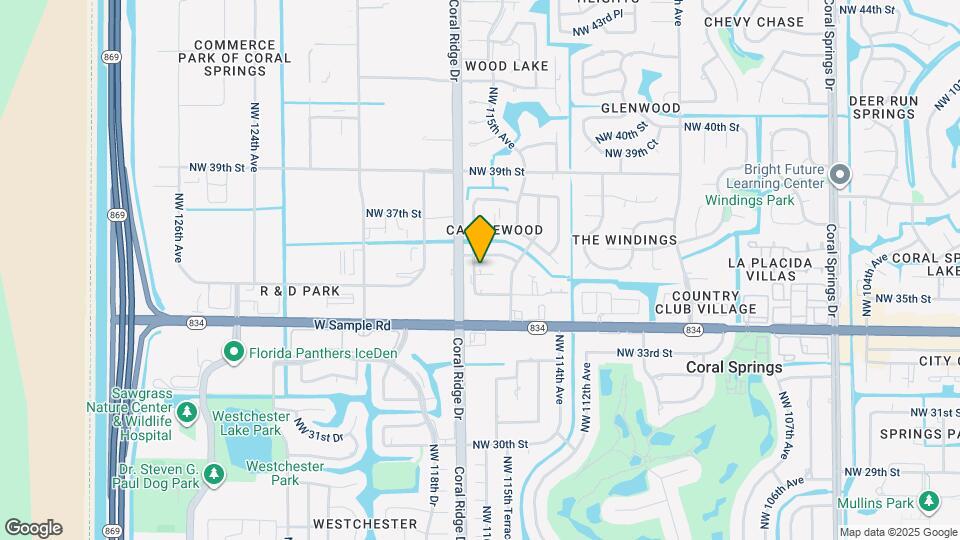 11625 NW 35th Ct Map and Location Details