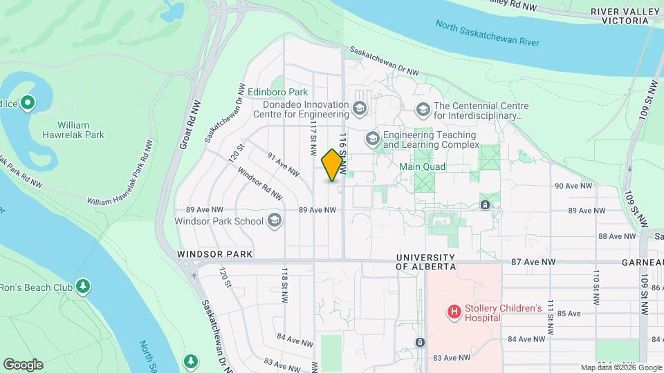 8928 116 St NW Map and Location Details