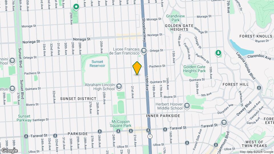 2059 20th Ave Map and Location Details